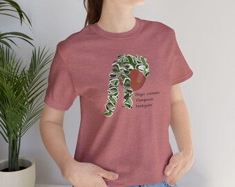 Hoya Carnosa &#39;Compacta Variegata&#39; Plant Lover T-shirt - Heather Mauve