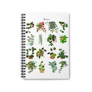Hoya-spiraalnotitieboek met gelinieerd papier voor liefhebbers van planten en hoya's