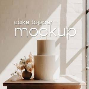 Wedding Cake Topper Mockup, Wedding Cake Mockup, Photo Of Wedding Cake, Styled Cake Stock Photo, Stock Photo of Wedding Cake, Blank Cake 1