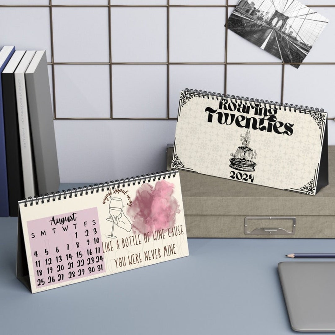 2024 Taylor Swift Desk Calendar Roaring Twenties Eras Tour Etsy