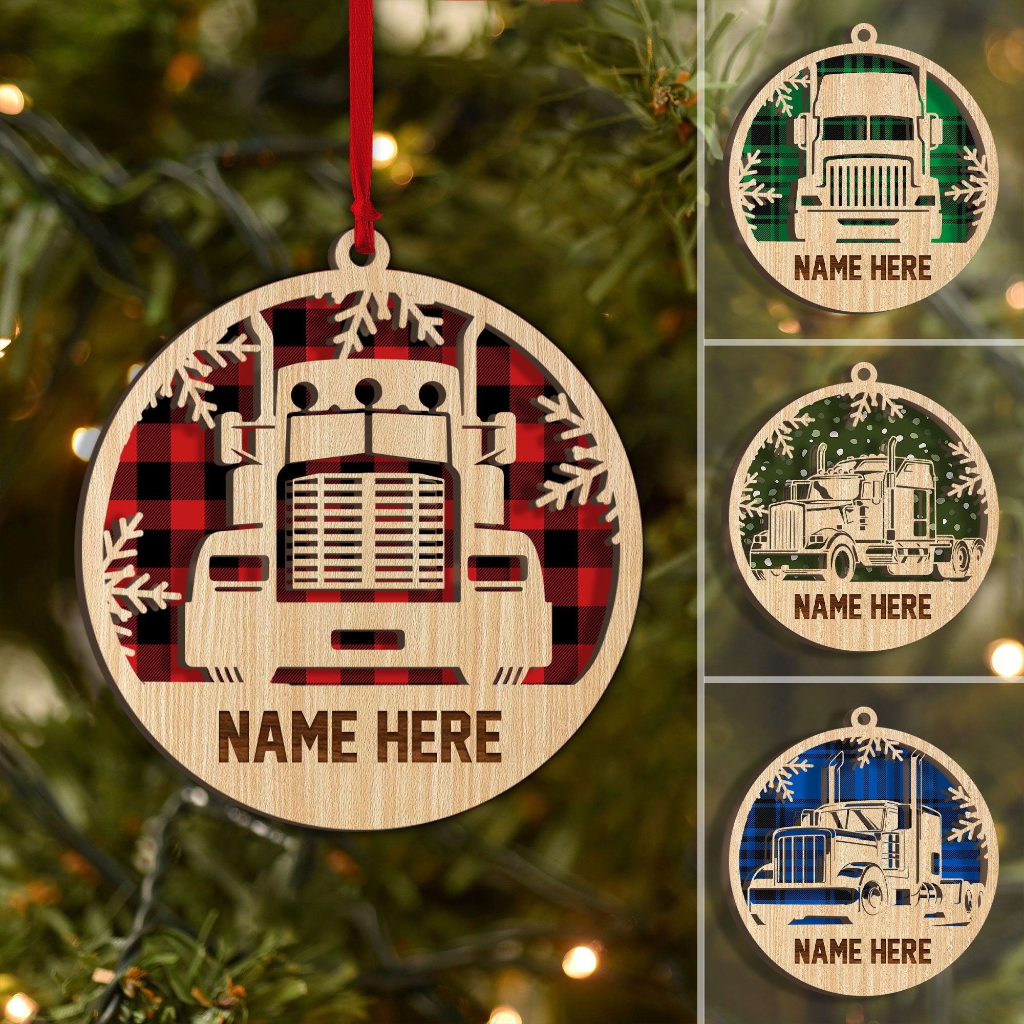 Jolette Designs Truck Driver Gifts - Trucker Accessories for Truck Driver -  Drive Safe We Love You Ornament Gift for Drivers - Truck Driver Gifts for