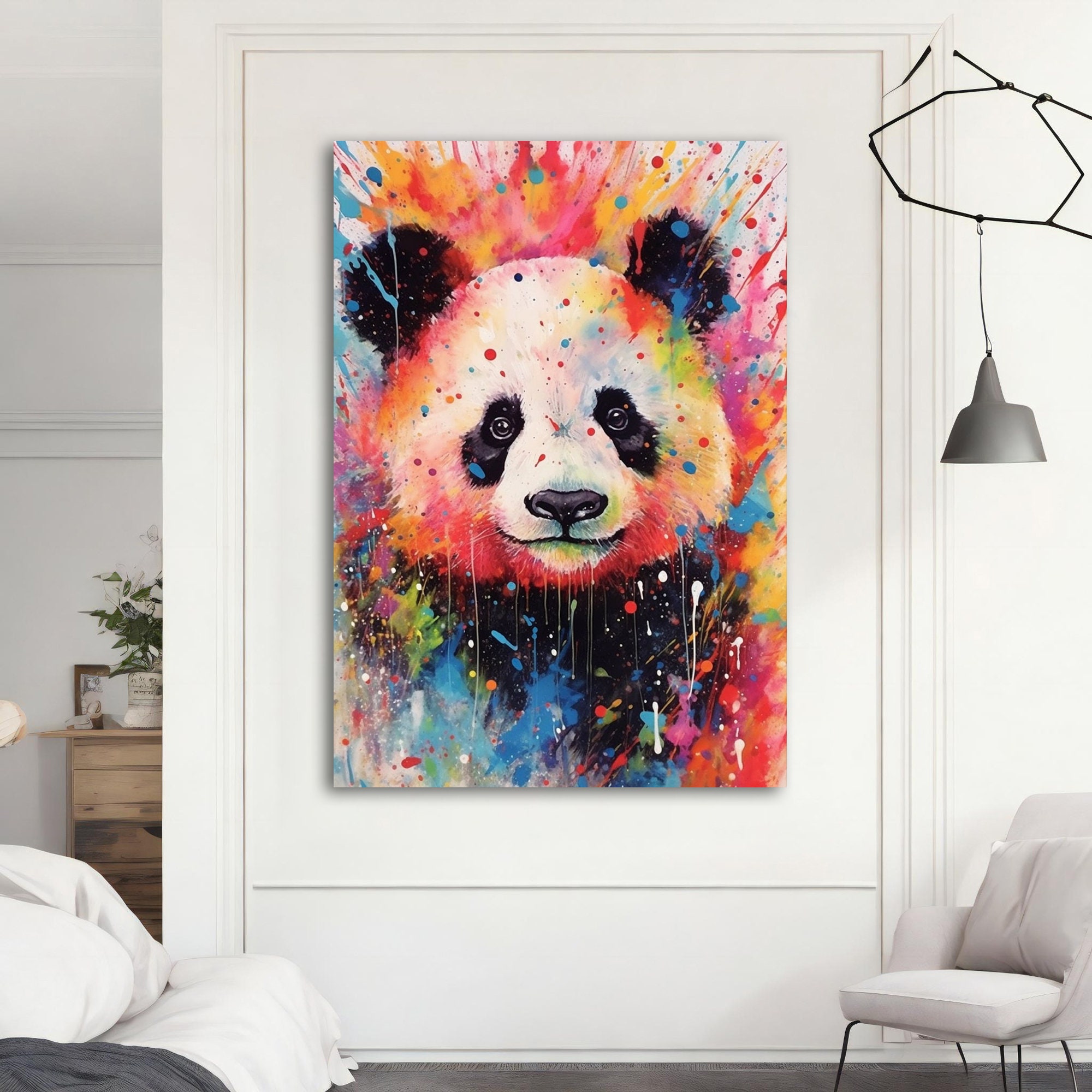 Colorful Panda Art 