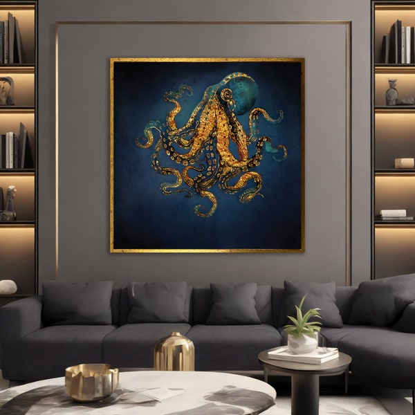 Octopus Painting - Etsy