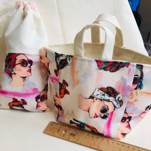 Fabric basket and pouch