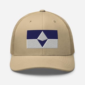 Antarctica Flag Hat, Embroidered True South Flag Adjustable Mesh Back Trucker Cap, Antarctica Gifts, Antarctica Expedition, Multiple Colors