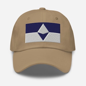 Antarctica True South Flag Embroidered Adjustable Cotton Dad Cap, South Pole Gifts, Antarctica Gifts, Multiple Colors