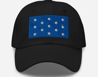 George Washington Headpieces Flaggenhut, Washingtons Standardflagge gestickte verstellbare Baseballkappe, amerikanische Geschichtsgeschenke