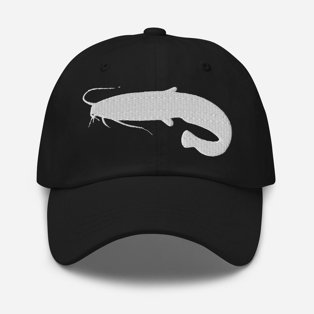 Catfish Hat, Embroidered Adjustable Unstructured Dad Cap, Catfish Gifts ...
