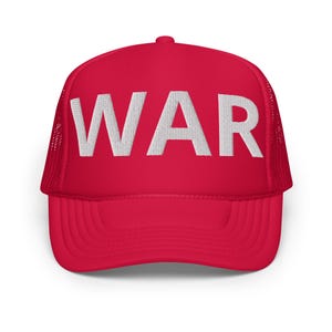 Marvin Hagler WAR Hat, Dustin Poirier War Embroidered Adjustable Trucker Cap, Boxing MMA Gifts