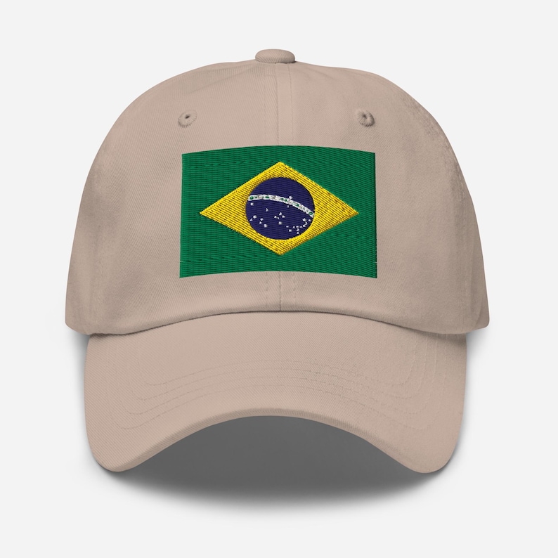 Brazil Hat, Brazilian Flag Embroidered Adjustable Ball Cap, Brazil Gifts, Brazil Soccer World Cup, Brazilian American, Multiple Colors