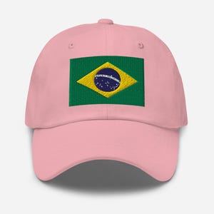 Brazil Hat, Brazilian Flag Embroidered Adjustable Ball Cap, Brazil Gifts, Brazil Soccer World Cup, Brazilian American, Multiple Colors