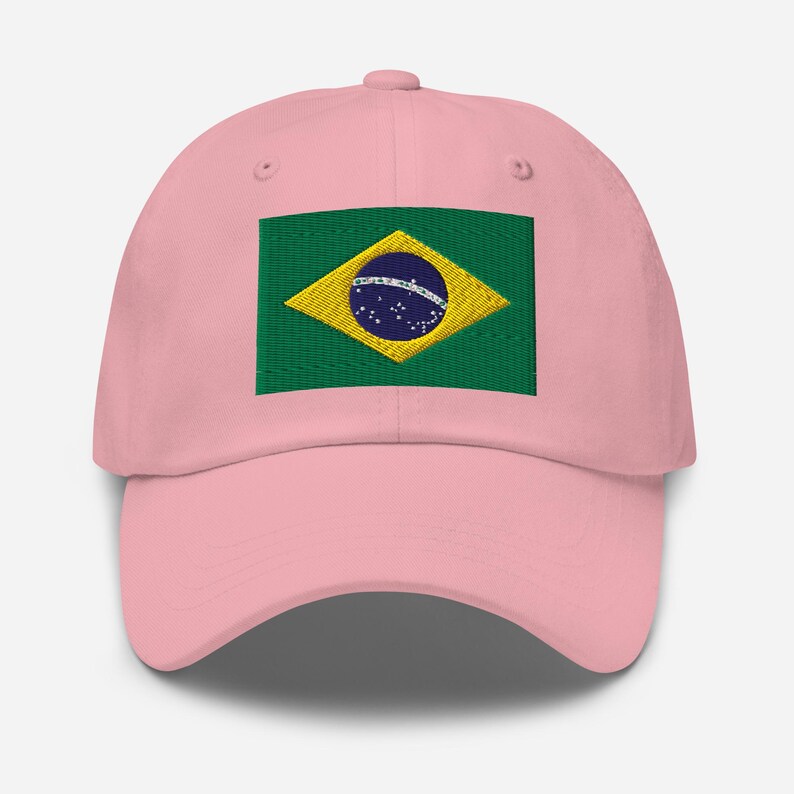 Brazil Hat, Brazilian Flag Embroidered Adjustable Ball Cap, Brazil Gifts, Brazil Soccer World Cup, Brazilian American, Multiple Colors