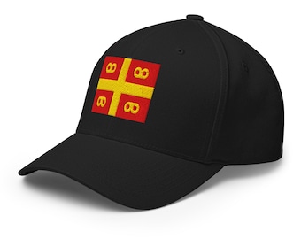 Gorra del Imperio Bizantino, gorra flexible estructurada bordada con la bandera imperial bizantina, Constantinopla, Imperio Romano de Oriente, varios colores