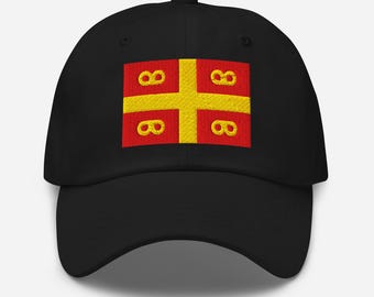 Gorra de béisbol ajustable bordada con la bandera del Imperio Bizantino, Imperio Romano de Oriente, varios colores