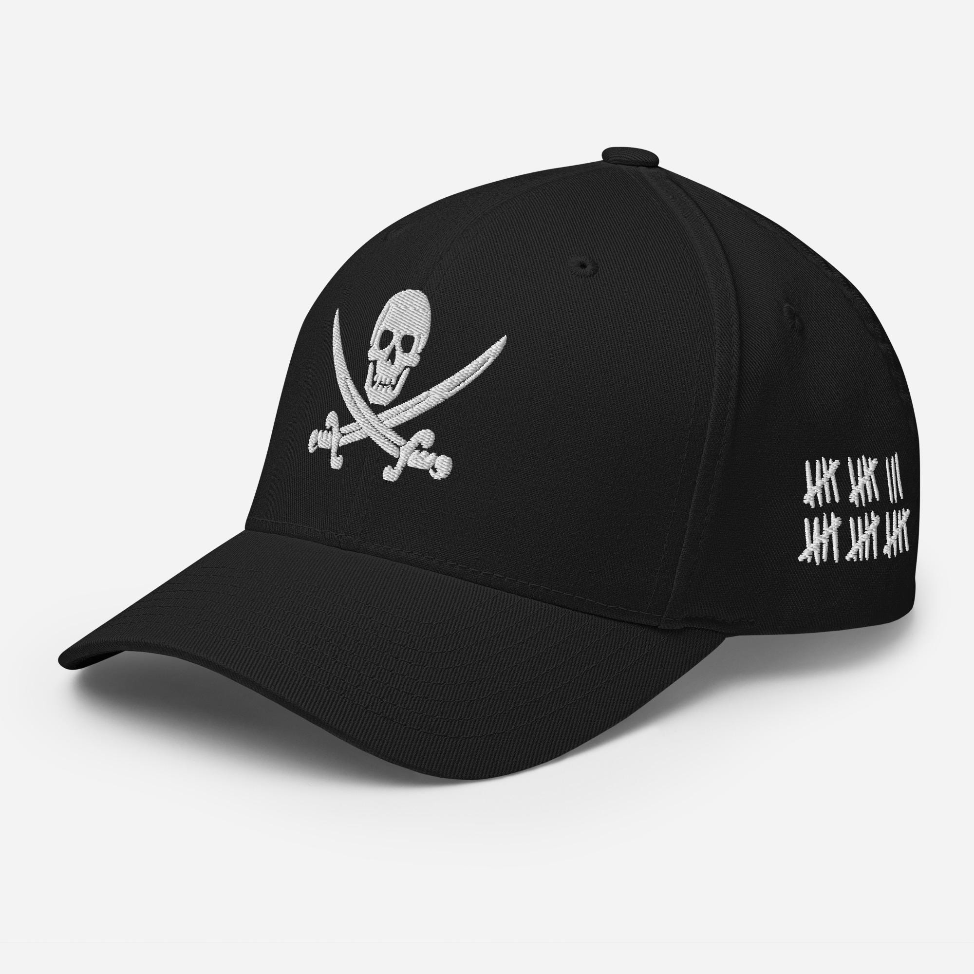 Disneyland Pirates of the Caribbean Black Straw Cowboy Hat with Skull Design Pirates of the Caribbean Skull & Cross Bones Hat Disney  main image 3