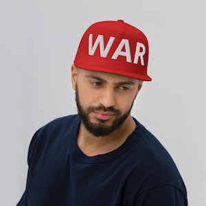 Marvin Hagler WAR Hat, Dustin Poirier WAR Embroidered Adjustable Snapback Cap, Martial Arts Gifts, Boxing Gifts