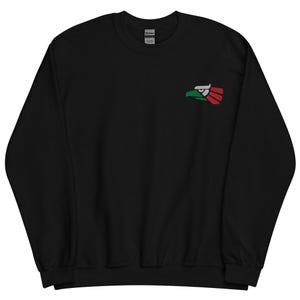 Mexikanisches aztekisches Adlerflaggen-Sweatshirt, bestickter Rundhalspullover, Mexiko-Geschenke, Mexiko WM 2026, mehrere Farben