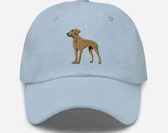 Rhodesian Ridgeback Hat, Cute Ridgie Dog Embroidered Adjustable Cotton Dad Cap, Rhodesian Ridgeback Owner Gifts, Multiple Colors