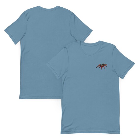 刺繍入りタランチュラシャツ、半袖クルーネックTシャツ、タランチュラ