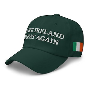 Make IRELAND Great Again Hat, Conor McGregor Inspired Embroidered Adjustable Cap, Irish Flag, McGregor for President 2025, Multiple Colors