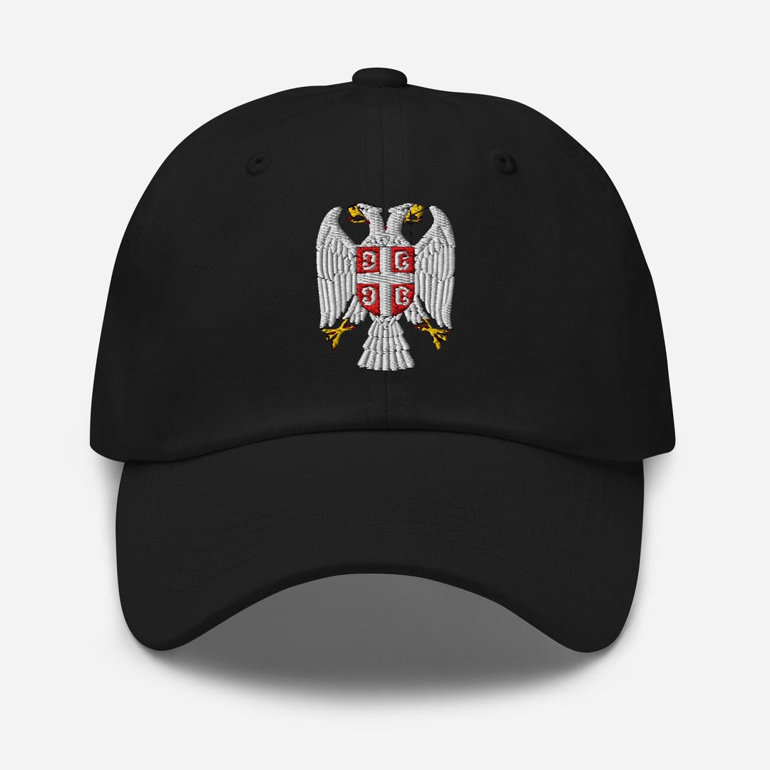 Serbian Eagle Hat, Embroidered Adjustable Cotton Baseball Cap, Serbian ...