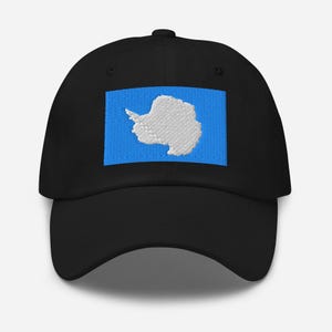 Antarctica Hat, True South Antarctica Flag Embroidered Adjustable Cotton Dad Cap, South Pole, Antarctica Gifts, Multiple Colors