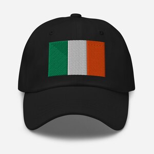 Ireland Hat, Irish Flag Embroidered Adjustable Cotton Dad Cap, Ireland Gifts, Irish American Gift, Multiple Colors