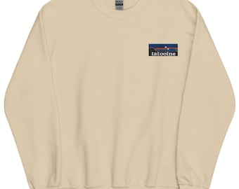 Tatooine Sweatshirt, Tatooine National Park Embroidered Crewneck Sweater, Star Wars Planet Gift, Tatooine Moons, Theme Park Shirt