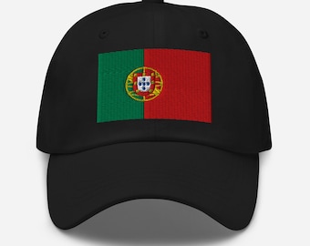 Chapéu de Portugal, boné ajustável bordado com a bandeira portuguesa, presentes de Portugal, futebol de Portugal, várias cores