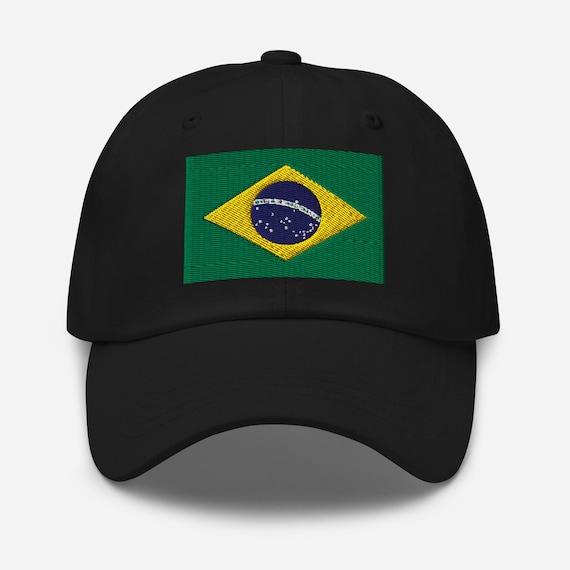 Brazil Hat, Brazilian Flag Embroidered Adjustable Ball Cap, Brazil Gifts, Brazil Soccer World Cup, Brazilian American, Multiple Colors