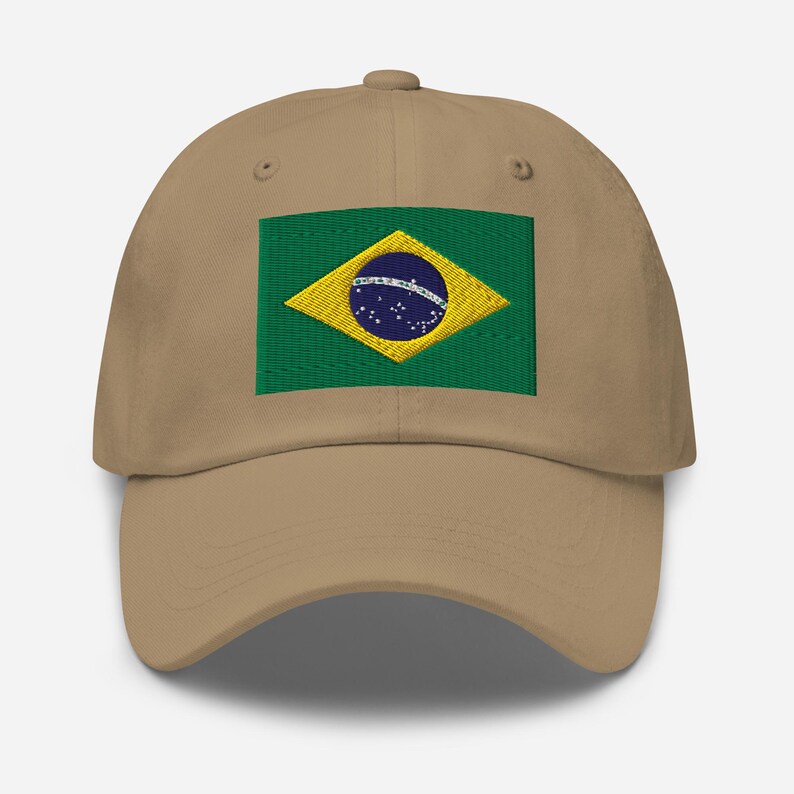 Brazil Hat, Brazilian Flag Embroidered Adjustable Ball Cap, Brazil Gifts, Brazil Soccer World Cup, Brazilian American, Multiple Colors