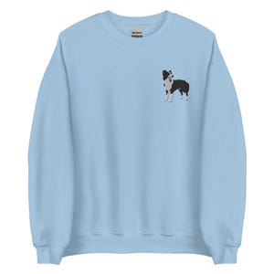 Border Collie Sweatshirt, Embroidered Crewneck Pullover Sweater, Border Collie Owner Gifts, Border Collie Mom Shirt, Multiple Colors