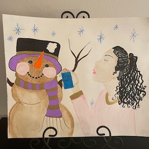 Chocolate Frosty The Snowman Wall Decor