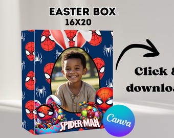 Printable Easter Treat Box Template | DIY Gift Box (Digital Download)