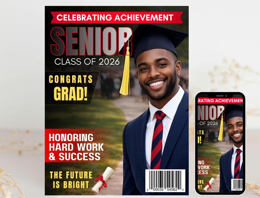 Senior Class of 2026 Graduation Poster | Congrats Grad Banner (digital ...