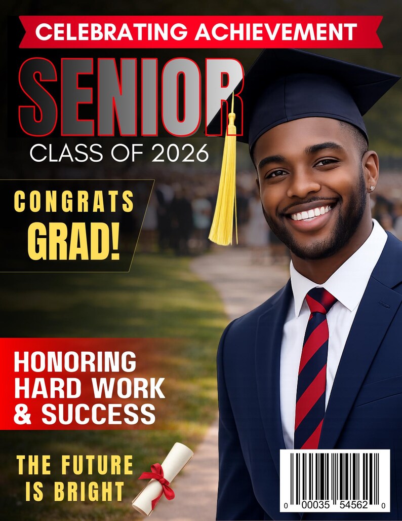 Senior Class of 2026 Graduation Poster | Congrats Grad Banner (digital ...