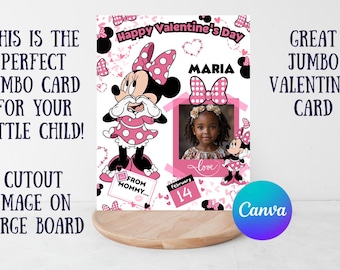 Pink Mouse Valentine Poster | 16x20 Jumbo Wall Art, Kids (Digital Download)