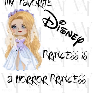 Horror Princess, Princess, Horror, PNG, Tshirt, Rapunzel, The Corpse Bride, Halloween