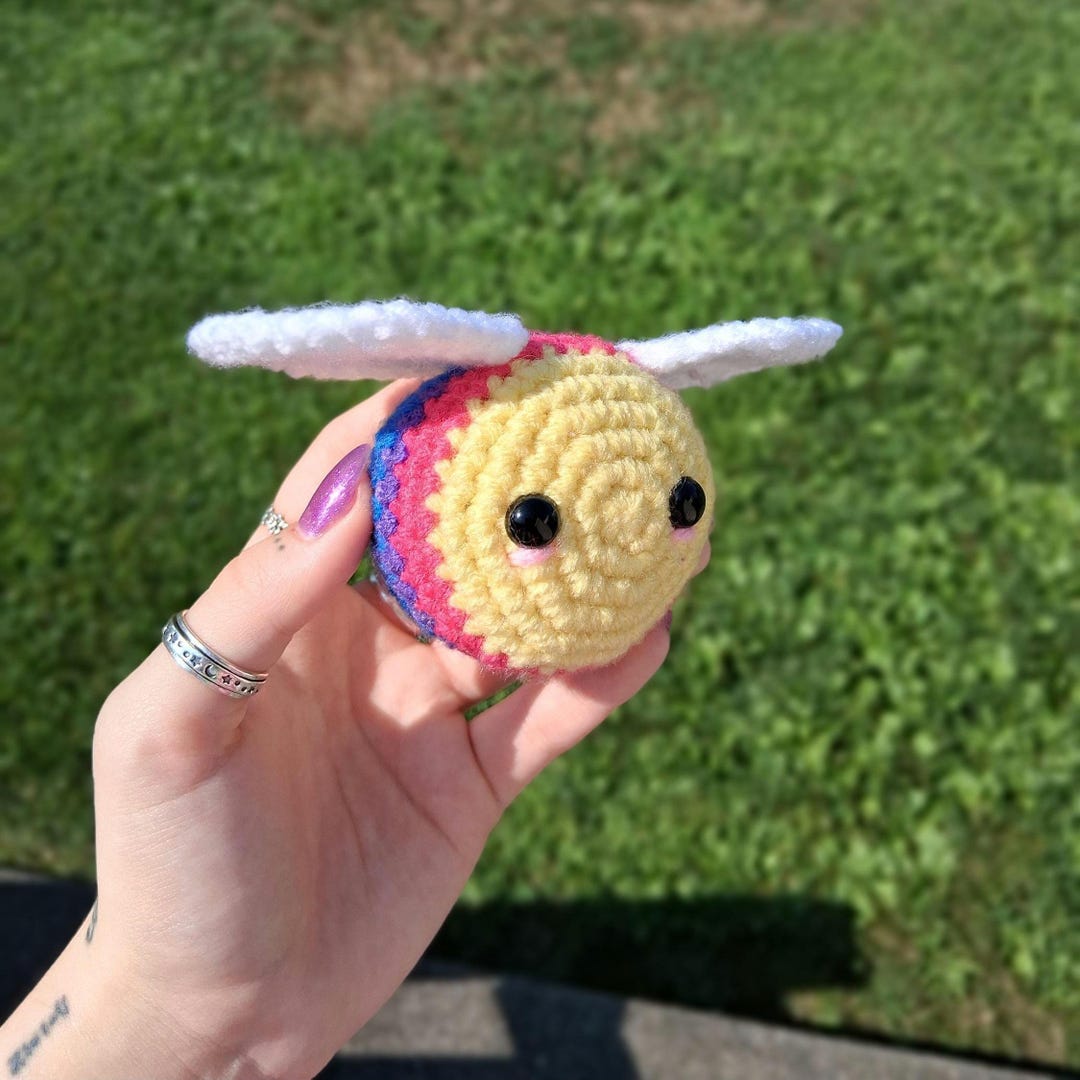 Crochet Bisexual Pride Bee - Etsy