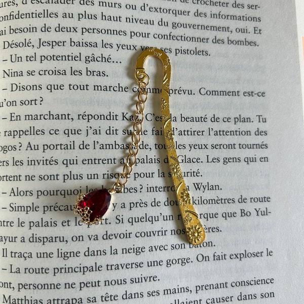 Fantasy Bookmark - Marque-pages en acier plat - custom Bookmark - Metal Bookmark - Bijoux fait main - Handmade - Gift - Cadeau - Gouttes