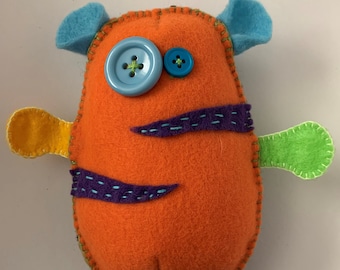 Hand Stitched Felt Monster Plush - Weirdlings Collection