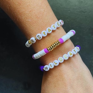 K-State Wildcats - Stack of 3 Bracelets