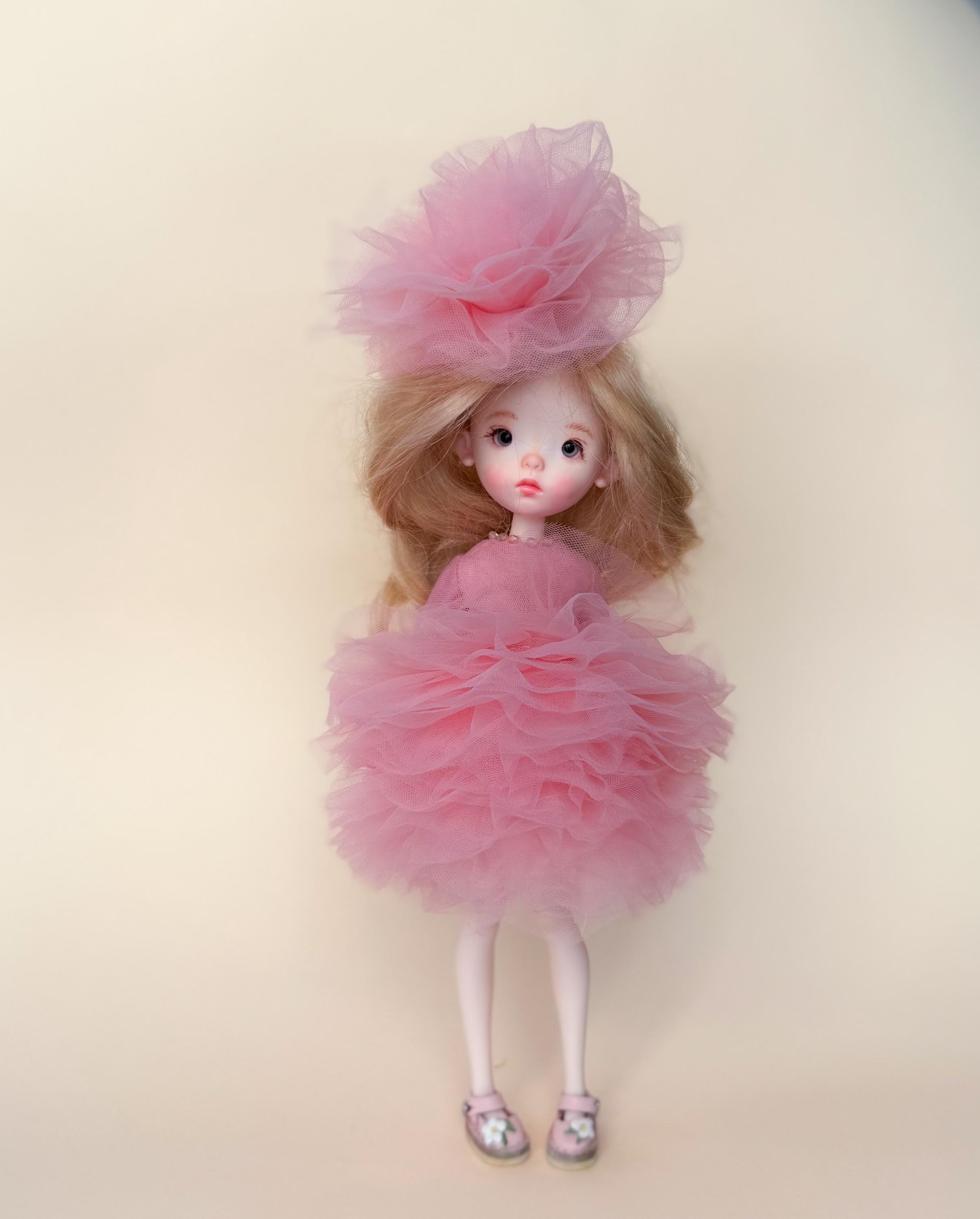Landoudou Doll, Doll Clothing, Landoudou Puffy Dress, BJD 1/6 Doll 