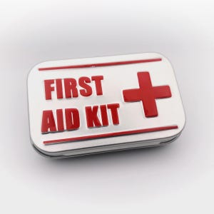 Trousse de premiers soins de voyage, Mini boîte de conserve d'urgence pour voiture, 26 articles de survie portables, Étui de rangement compact pour la randonnée, la randonnée et le bureau