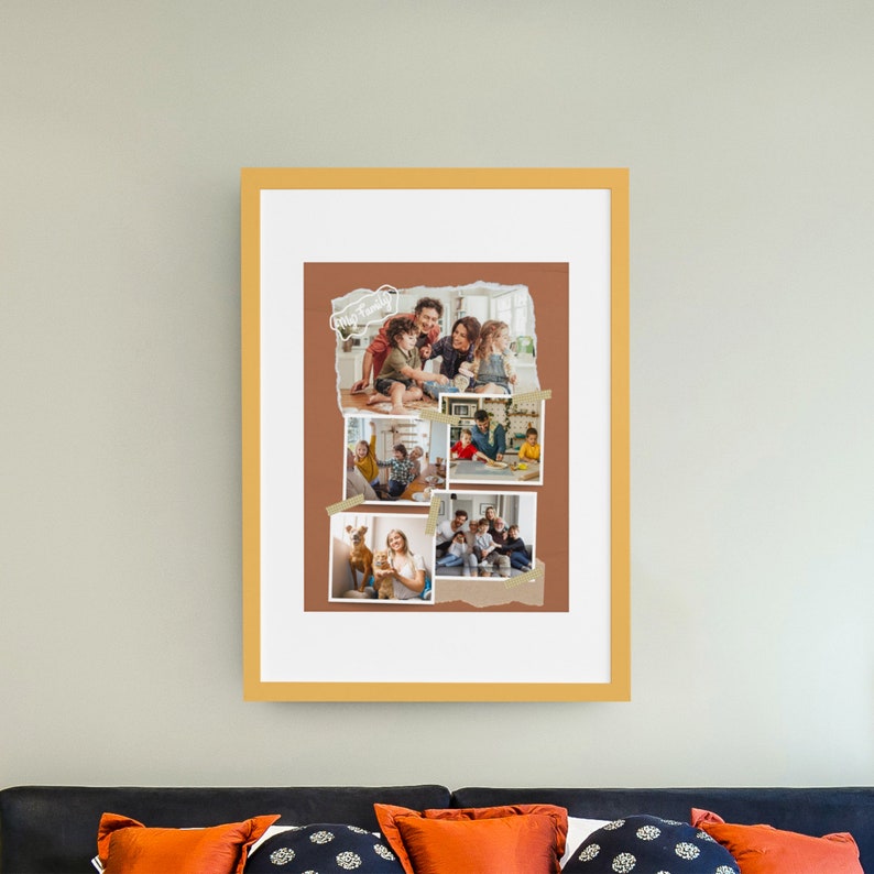 Personalized Family Photo Collage, Anniversary Gift (digital Download ...