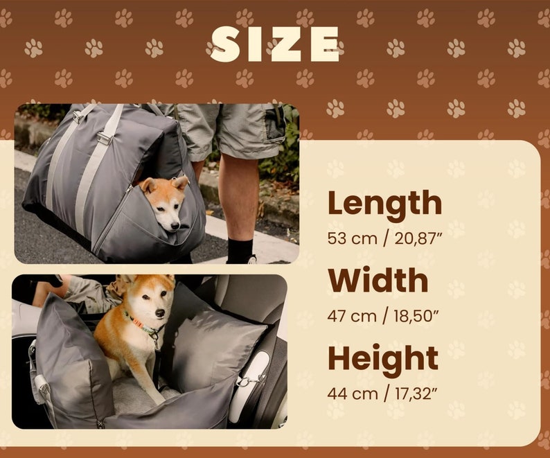 Dog Bag Dog Carrier Dog Car Seat Pet Carrier Dog Bed for Etsy