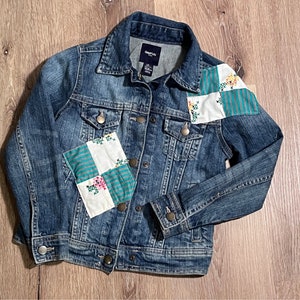 Girls Quilted Denim Jacket