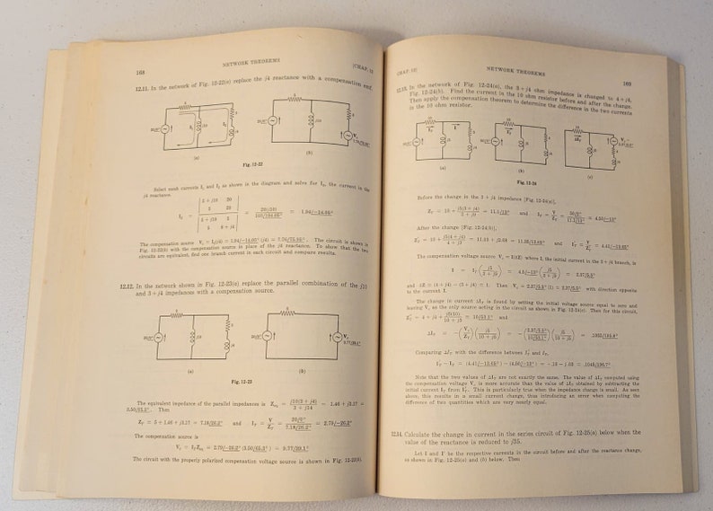 Vintage 1965 Schaum's Outline Series: Electric Circuits Joseph A
