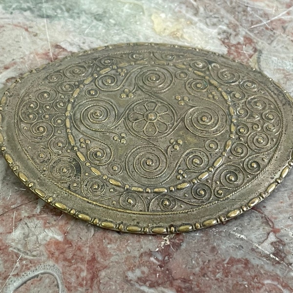 Keltische gesp eind 19e eeuw , koper ca. 7,5x6 cm ( 3 inch) in fraaie conditie