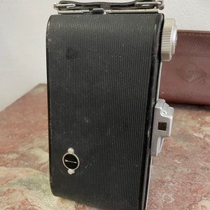 Agfa Billy Pronto folding camera bellows camera Tested Working Early 1950s In bag. Lens Agfa Agnar 1:6.3/105 very nice roll film camera image 6